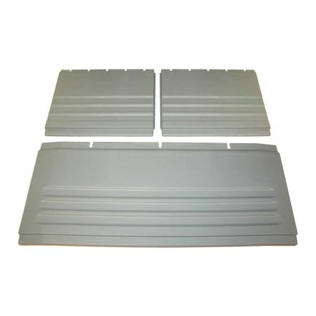 Specialmade Goods And Services Rubbermaid Gray Side & Back Panel Kit for Rubbermaid Utility Carts FG4093L1GRAY